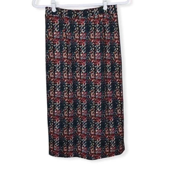 Everleigh Broken Plaid Pencil Skirt Size Small - Picture 1 of 10